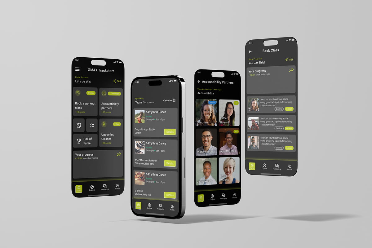 a group of cell phones with different screens